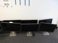 LOT (6) DELL 27" FLAT PANEL MONITORS, MODEL: P2715QT