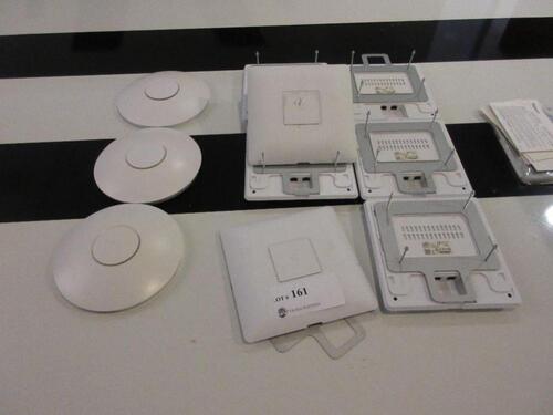 LOT (9) WIRELESS UNITS, (3) UNIFI AP PRO M/N UAP-PRO, (7) UAP-AC