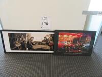 LOT (2) PICTURE FRAMES, LEGENDARY CROSSROADS, NORMA TEAM