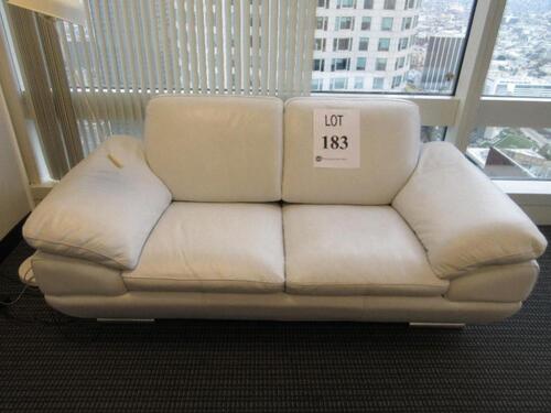 WHITE LOVE SEAT AND CHAIR