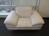 WHITE LOVE SEAT AND CHAIR - 2