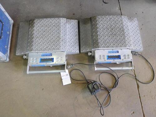 INTERCOMP PT300 DIGITAL WHEEL LOAD SCALE SYSTEM 20,000 X 20 / 10,000 X 10 KG