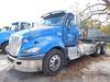 2015 INTERNATIONAL MODEL PROSTAR+ 122 6X4 NON-SLEEPER CONVENTIONAL, CUMMINS ISX15 ENGINE, 450 H.P., ENGINE BRAKE, EATON FULLER 8 SPEED TRANSMISSION WITH LOW LOW, 46,000 LB. REAR ENDS, FULL SCREW, AIR RIDE SUSPENSION WITH DUMP VALVE, DUAL 80 GALLON FUEL TA - 6