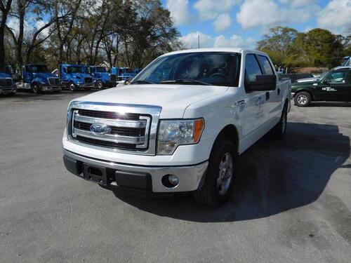 2014 FORD F-150 XLT CREW CAB PICKUP, V8 6.2L ENGINE, AUTOMATIC TRANSMISSION, 2 WHEEL DRIVE, 1/2 TON, 8 FT. BED, POWER WINDOWS AND DOORS, 255/65R17 TIRES, ALUMINUM DISC WHEELS, WITH 136,400 MILES, VIN# 1FTEW1CM1EFA41685 (TRUCK NO. 484)