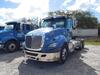 2015 INTERNATIONAL MODEL PROSTAR+ 122 6X4 NON-SLEEPER CONVENTIONAL, CUMMINS ISX15 ENGINE, 450 H.P., ENGINE BRAKE, EATON FULLER 8 SPEED TRANSMISSION WITH LOW LOW, 46,000 LB. REAR ENDS, FULL SCREW, AIR RIDE SUSPENSION WITH DUMP VALVE, DUAL 80 GALLON FUEL TA