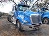 2016 INTERNATIONAL MODEL PROSTAR+ 122 NON-SLEEPER CONVENTIONAL, CUMMINS ISX15 ENGINE, 450 H.P., DEF TANK, 8LL TRANSMISSION, 46,000 LB. REAR ENDS, FULL SCREW, AIR RIDE SUSPENSION, DUAL ALUMINUM FUEL TANKS, SLIDING 5TH, HEADACHERACK, 208 INCH WHEEL BASE, 11 - 2