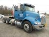 2010 INTERNATIONAL MODEL 8600 SBA 6X4 TRANSTAR CONVENTIONAL, 32 INCH FLAT TOP SLEEPER, CUMMINS ISM ENGINE, 410 H.P., ENGINE BRAKE, EATON FULLER 10 SPEED TRANSMISSION, 40,000 LB. REAR ENDS, FULL SCREW, 3.70 RATIO, LO-LEAF AIR RIDE SUSPENSION WITH DUMP VALV - 2