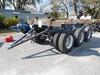 1974 FRUEHAUF STEEL POLE DOLLY, 15 FT. LONG, STEEL CROSSMEMBERS, SPRING SUSPENSION, TRI-AXLE, 22.5 LOW PROFILE TIRES, STEEL DISC WHEELS (SHOP BUILT) PD3 - 2