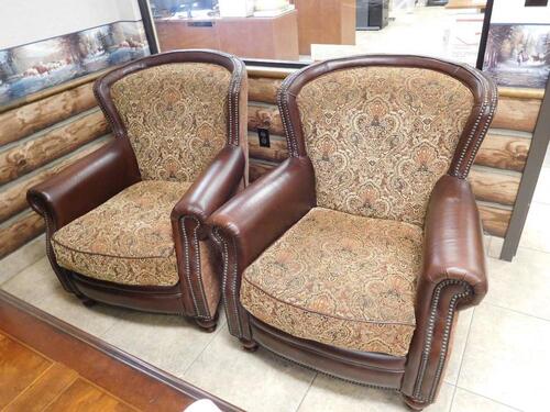 2 HOOKER LEATHER SIDE CHAIRS AND (1) ONE HIGH BACK EXECUTIVE CHAIR - MUST BE PICKED UP BY 02-28-2018 IF YOU CANNOT MEET THESE REQUIREMENTS DO NOT BID