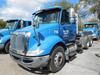 2010 INTERNATIONAL MODEL 8600 SBA 6X4 TRANSTAR CONVENTIONAL, 32 INCH FLAT TOP SLEEPER, CUMMINS ISM ENGINE, 410 H.P., ENGINE BRAKE, EATON FULLER 10 SPEED TRANSMISSION, 40,000 LB. REAR ENDS, FULL SCREW, 3.70 RATIO, LO-LEAF AIR RIDE SUSPENSION WITH DUMP VALV