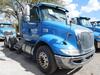 2010 INTERNATIONAL MODEL 8600 SBA 6X4 TRANSTAR CONVENTIONAL, 32 INCH FLAT TOP SLEEPER, CUMMINS ISM ENGINE, 410 H.P., ENGINE BRAKE, EATON FULLER 10 SPEED TRANSMISSION, 40,000 LB. REAR ENDS, FULL SCREW, 3.70 RATIO, LO-LEAF AIR RIDE SUSPENSION WITH DUMP VALV - 2