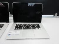 15.4" MACBOOK PRO/2.0GHZ 8GB 256 GB S/N C02MN2M6FD56, MODEL: A1398, NO AC, (2ND FLOOR)