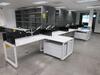 STEELCASE 4 PERSON WORK STATION W/ 4 CABINETS AND NO CHAIRS 24' X 67" X 29", (2ND FLOOR) - 2