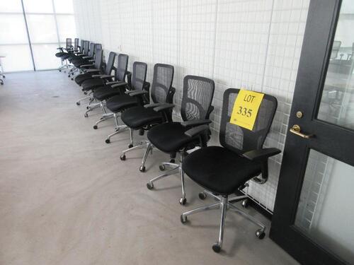 LOT OF (18) @ THE OFFICE BLACK CHAIRS PNEUMATIC 3 LEVERS, (2ND FLOOR)