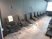 LOT OF (10) @ THE OFFICE BLACK CHAIRS PNEUMATIC 3 LEVERS, (2ND FLOOR)