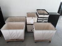 LOT (10) ASST'D FABRIC ROLLING CARTS, (3RD FLOOR)