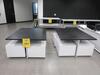 LOT OF (2) DISPLAY TABLE WITH (4) ROLLING BLOCKS, 5' X 4' X 27.5", (1ST FLOOR)