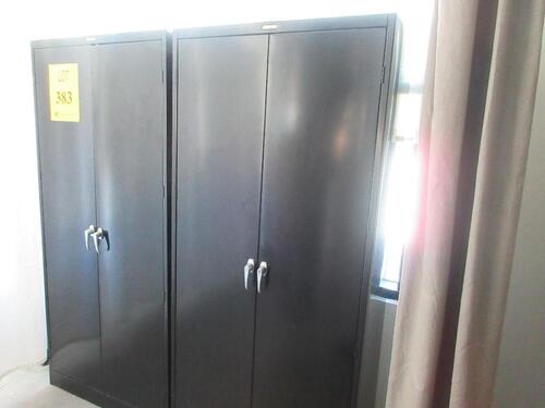 LOT (6) ASST'D METAL BLACK STORAGE CABINETS, (3RD FLOOR)