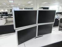 (4) 23" APPLE CINEMA HD DISPLAYS W/ STAND, (2ND FLOOR)