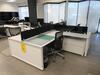 STEELCASE 4 PERSON WORK STATION W/ 4 BLACK @ THE OFFICE CHAIRS 12' X 11', (1ST FLOOR) - 2