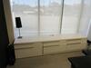 STEELCASE WOOD DESK 7' X 3' X 30" W/ WHITE WOOD CREDENZA 9' X 2' X 23", 5' OVER HEAD UNIT, 2 DRAWER LATERAL FILE AND BLACK OFFICE CHAIR, (1ST FLOOR) - 5