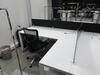 STEELCASE 4 PERSON WORK STATION W/ 4 BLACK @ THE OFFICE CHAIRS 12' X 11', (1ST FLOOR) - 3