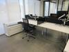 STEELCASE 6 PERSON WORK STATION W/ 6 BLACK @ THE OFFICE CHAIRS 18' X 11', (1ST FLOOR) - 2