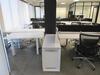 STEELCASE 4 PERSON WORK STATION W/ 4 BLACK @ THE OFFICE CHAIRS 12' X 11', (1ST FLOOR) - 3