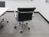 WHITE CONFERENCE TABLE WITH METAL LEGS ON CASTERS 8' X 4' X 29", (8) BLACK AND CHROME CHAIRS, (1ST FLOOR) - 3