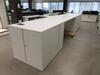 STEELCASE CENTER STORAGE CABINET UNIT W/ 10 METAL STORAGE CABINETS WITH WOOD TOP 18' X 42" X 41", (1ST FLOOR) - 3