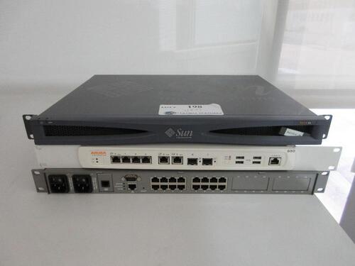 SUN NETRA X1 SERVER, ARUBA 650 SWITCH, RARITAN SWITCH, (2ND FLOOR)