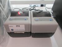 (2) SATO CG408TT-LAN BARCODE PRINTERS, (2ND FLOOR)