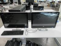 (2) DELL OPTIPLEX 9010 ALL IN ONE DESKTOP 23" (ONE IS MISSING SCREWS AND BACK COVER), (NO OPERATING SYSTEM), (2ND FLOOR)