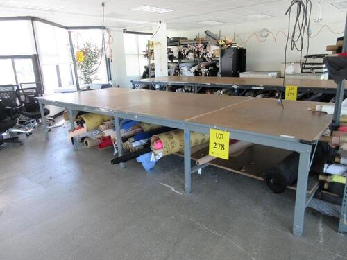 FABRIC CUTTING TABLE 16' X 6' (NO FABRIC) (3RD FLOOR)