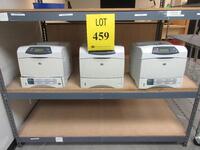 LOT (3) HP LASERJET PRINTERS, (2) MODEL: 4350N, (1) MODEL: 4250N, (1ST FLOOR STUDIO)