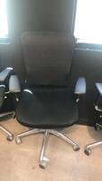 LOT OF (8) @ THE OFFICE BLACK CHAIRS PNEUMATIC 3 LEVERS, (2ND FLOOR)