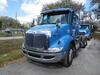 2010 INTERNATIONAL MODEL 8600 SBA 6X4 TRANSTAR CONVENTIONAL, 32 INCH FLAT TOP SLEEPER, CUMMINS ISM ENGINE, 410 H.P., ENGINE BRAKE, EATON FULLER 10 SPEED TRANSMISSION, 40,000 LB. REAR ENDS, FULL SCREW, 3.70 RATIO, LO-LEAF AIR RIDE SUSPENSION WITH DUMP VALV - 3