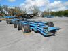 2004 TRAIL KING MODEL TK120SD-436 STEEL HYDRAULIC STEERABLE DOLLY, 44 FT. LONG, 120 INCHES WIDE, AIR RIDE SUSPENSION WITH DUMP VALVE, 6 AXLES, PINTLE HOOK, CHAIN TIE DOWNS, PONY MOTOR, 245/70R17.5 TIRES, STEEL DISC WHEELS SD-1 - 2