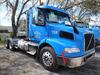 2017 VOLVO MODEL VNM64T200 NON-SLEEPER CONVENTIONAL, VOLVO D13G435 ENGINE, 435 H.P., ENGINE BRAKE, 12.8L, I-SHIFT TRANSMISSION, DUAL ALUMINUM FUEL TANKS, DEF TANK, AIR SLIDE 5TH, 11R22.5 TIRES, ALUMINUM WHEELS, WITH 119,810 MILES, VIN# 4V4MC9EH0HN978528 ( - 2