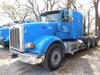 2015 PETERBILT MODEL 367 CONVENTIONAL, 36 INCH FLAT TOP SLEEPER, CUMMINS ISX15 500V ENGINE, 500 H.P., ENGINE BRAKE, EATON FULLER 18 SPEED TRANSMISSION, 20,000 LB. FRONT AXLE, 46,000 LB. REAR ENDS, FULL SCREW, AIR LIFT PUSHER AXLE, AIR RIDE SUSPENSION WITH