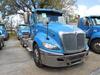 2015 INTERNATIONAL MODEL PROSTAR+ 122 6X4 NON-SLEEPER CONVENTIONAL, CUMMINS ISX15 ENGINE, 450 H.P., ENGINE BRAKE, EATON FULLER 8 SPEED TRANSMISSION WITH LOW LOW, 46,000 LB. REAR ENDS, FULL SCREW, AIR RIDE SUSPENSION WITH DUMP VALVE, DUAL 80 GALLON FUEL TA - 4