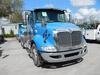 2010 INTERNATIONAL MODEL 8600 SBA 6X4 TRANSTAR CONVENTIONAL, 32 INCH FLAT TOP SLEEPER, CUMMINS ISM ENGINE, 410 H.P., ENGINE BRAKE, EATON FULLER 10 SPEED TRANSMISSION, 40,000 LB. REAR ENDS, FULL SCREW, 3.70 RATIO, LO-LEAF AIR RIDE SUSPENSION WITH DUMP VALV - 4