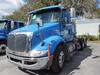 2010 INTERNATIONAL MODEL 8600 SBA 6X4 TRANSTAR CONVENTIONAL, 32 INCH FLAT TOP SLEEPER, CUMMINS ISM ENGINE, 410 H.P., ENGINE BRAKE, EATON FULLER 10 SPEED TRANSMISSION, 40,000 LB. REAR ENDS, FULL SCREW, 3.70 RATIO, LO-LEAF AIR RIDE SUSPENSION WITH DUMP VALV