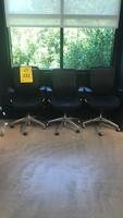 LOT OF (10) @ THE OFFICE BLACK CHAIRS PNEUMATIC 3 LEVERS, (2ND FLOOR)