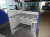 Single Security check desk- 3 glass partition, double shelf, Dimensions H1200mm (not including glass) W1200mm,D900mm - 2