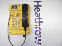 BAA Heathrow weatherproof emergency phone