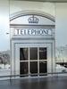 Large Printed Glass Panel of traditional British Telephone Box