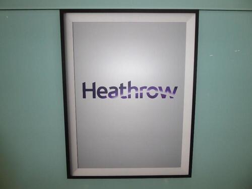 Iconic 'Heathrow' Logo mounted colour picture