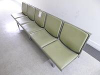 Green Leather Five person seat