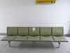 Green Leather Five person seat - 2